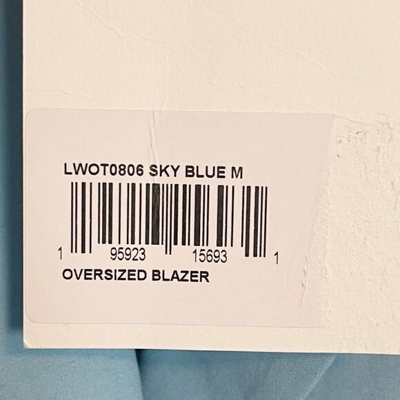 Frame Brand oversized blazer in sky blue pastel NWT. Medium - Picture 7 of 12